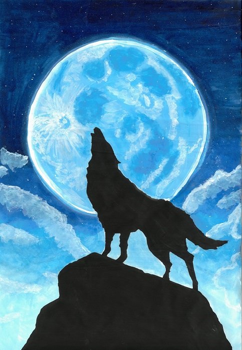 満月の狼